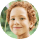 Smiling boy at birthday party